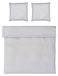 Moonlight Ensemble de literie, 200x200 cm + 2 taies d'oreiller 80x80 cm, 100% Coton