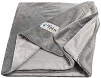 PetFusion Premium X-Large Hondendeken (60x48). Omkeerbaar Grijs Micro Plush. [100% Polyester Zacht]
