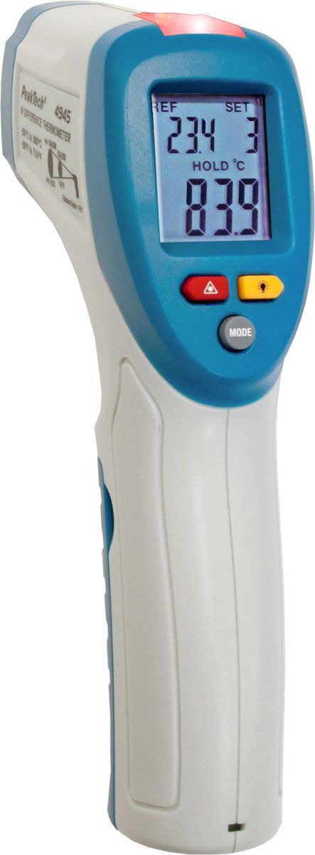 Peaktech 4945 IR-verschilthermometer met LED-kleurindicator