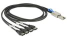 DeLOCK 83064 Serial Attached SCSI (SAS)-kabel 1 m 6 Gbit/s