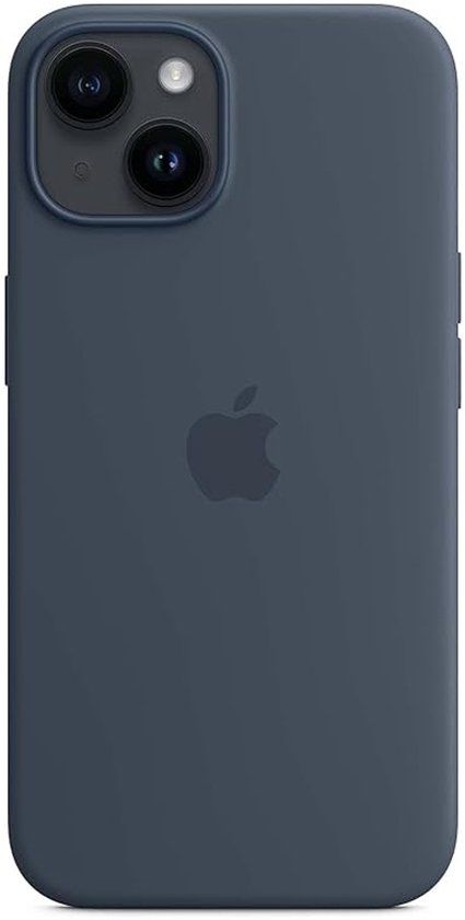 Apple Silicone Backcover MagSafe voor de Apple iPhone 14 - Blauw