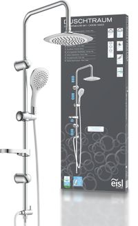 EISL DUSCHTRAUM Set de douche principale - Chrome-Blanc | Douche principale 203mm