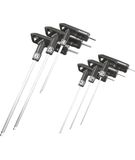 Topeak DuoHex Inbussleutelset, T-greep, zilver/zwart, één maat