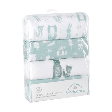 Kindsgard Spuugdoeken Handklas 4-pack Mint