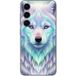 Maniacase Beschermhoes Samsung Galaxy S25 Plus Loup blanc reflet violet