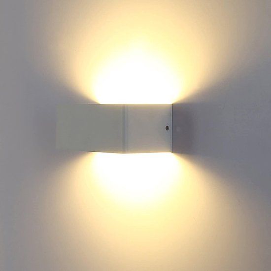 Slimme Deals LED Wandlamp - Warm Wit - Aluminium - Rechthoekig