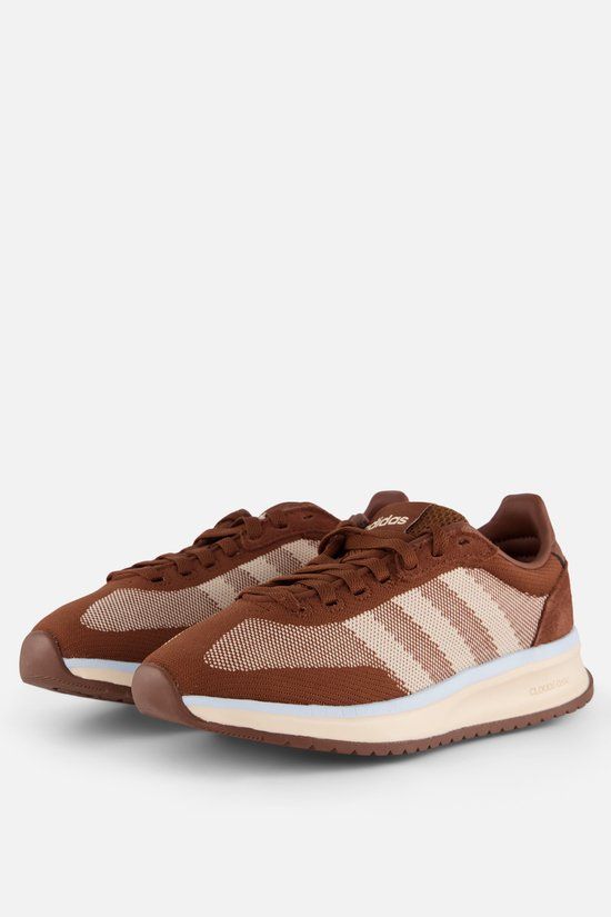 Adidas Run 70 2.0 Knit Sneakers bruin Textiel - Maat 38