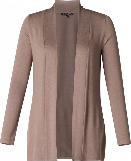 BASE LEVEL Yayla Vest - Dark Taupe - maat 44