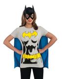 Rubie's Officiële Batman T-shirt set voor dames, kostuum voor volwassenen, maat XL