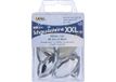 KREUL Decoratieve edelstenen XXL gefacetteerd blad transparant 40mm 6u