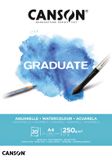 Canson Aquarelpapier Graduate 20 vel 250gr A4 Wit | 5 stuks
