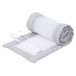 babybay Nestje mesh lichtgrijs sterren wit