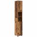 vidaXL Badkamerkast Oud Hout 30 x 35 x 192 cm Bewerkt Hout, Metaal