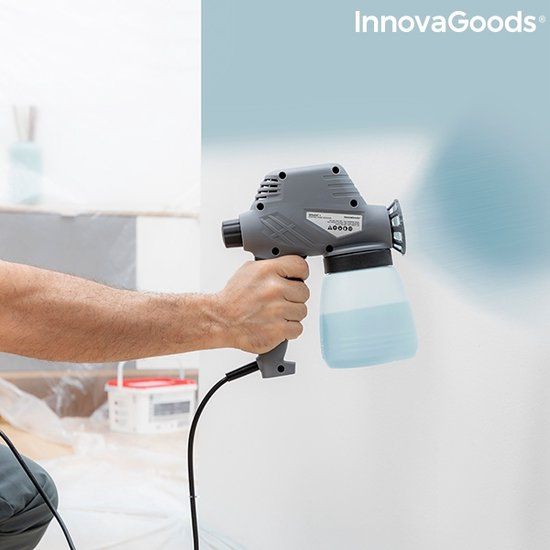 InnovaGoods Elektrisch Verfspuitpistool Spraint - Grijs - 0.8L - Mat