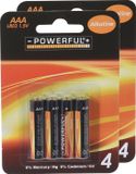 Powerful Batterijen - AAA type - 8x stuks - Alkaline - Long life