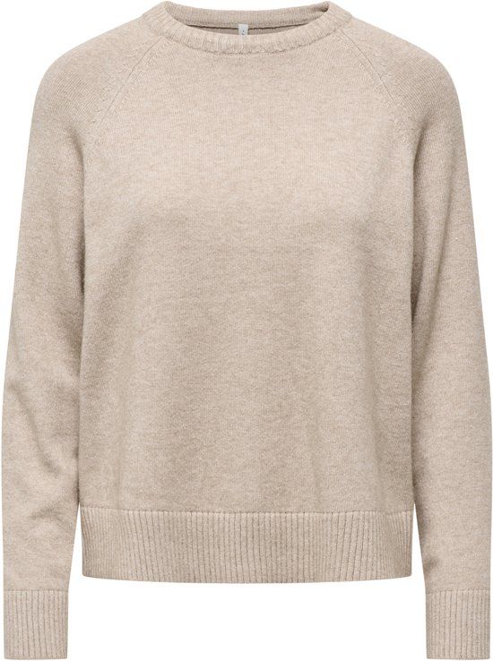 Only Trui Onlprincess Ls O-neck Raglan Knt No 15381869 Mocha Meringue/melange Dames Maat - L