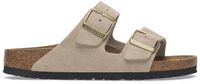 Birkenstock Arizona Suède Beige Smal Voetbed Unisex Slipper - Maat 43
