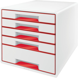 Leitz WOW CUBE Ladenblok - 5 Laden - Rood/Wit