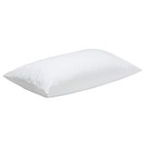 Pikolin Home Hypoallergeen vezelkussen, buitenhoes van katoen met anti-mijtbehandeling, lage sterkte, slaapmond onderkant, 135 x 40 cm
