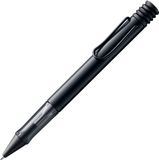 LAMY AL-star 271 Balpen van aluminium in de kleur zwart met transparante handgreep en verchroomde metalen clip, grote vulling, lijnbreedte M