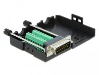 Delock D-Sub15 male to Terminal Block with Enclosure