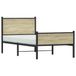 Maison Exclusive - Lit exclusif en métal, finition chêne Sonoma, sans matelas, dimensions 107x203 cm