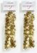 Inge-glas Inge's Christmas Decor Gmbh 2x Kerstslingers goud 750cm - Guirlandes folie lametta - Gouden kerstboom versieringen