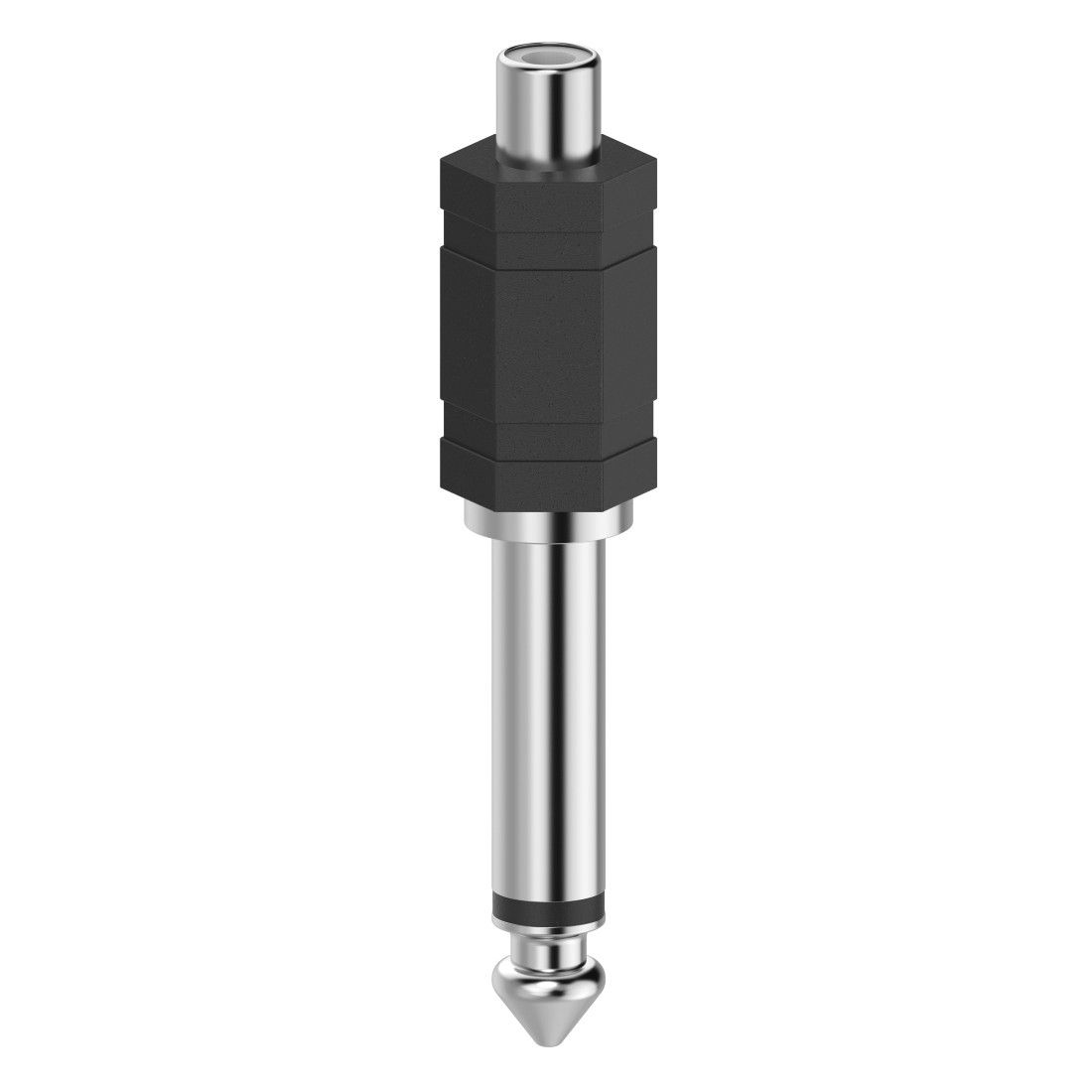 Hama 00205188 RCA naar 6.3mm Audio Adapter - Zwart/Zilver