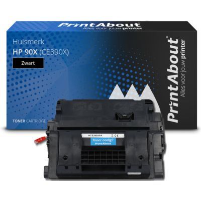 PrintAbout Huismerk HP 90X (CE390X) Toner Zwart - Compatibel