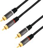 LogiLink CA1206 Cinch Audio Aansluitkabel 3.0 m Zwart Afgeschermd, Kleurcodering