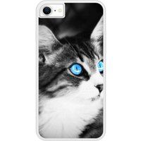 Apple Siliconen hoesje compatibel met iPhone 6, Apple iPhone 6S Blauwe kattenogen