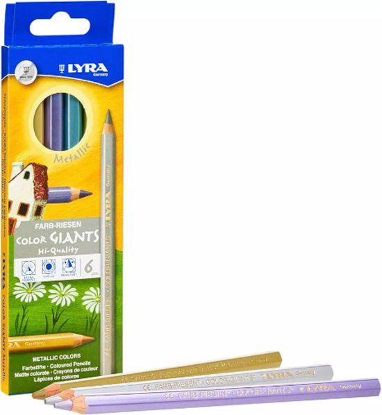 Lyra Color Giants Verschillende kleuren, Metallic 6 stuk(s)