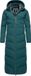 Ragwear Dames Winterjas Rebelka Extralong Donkergroen