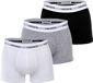 LACOSTE Boxershorts Set van 3 Zwart/wit/grijs
