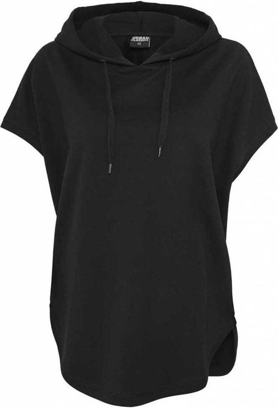 Urban Classics Sleeveless Terry Hoodie Dames T-shirt - Zwart - M