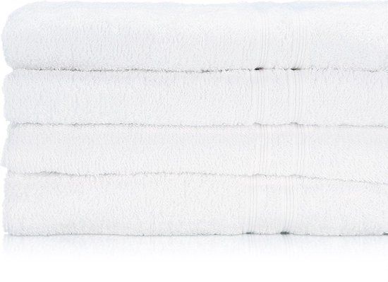 Treb Horecalinnen Baddoeken - 3 Stuks - Wit - 50x100cm