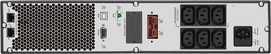 PowerWalker VFI 1000RM LCD Dubbele conversie (online) 1 kVA 900 W 6 AC-uitgang(en)