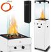 Kesser Radiateur de terrasse / Poêle à gaz mobile / Chauffage à gaz - Blanc