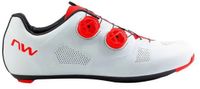 Northwave Revolution Fietsschoenen Unisex Wit/Rood Maat 42