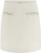 Guess Mini-jupe Clotilde Tweed Blanc Cassé Femme Taille S
