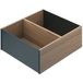 Blum Cadre AMBIA LINE pour Legrabox hauteur C et F design bois ZC7F300RHU(400RHP), cadre en chêne Nebraska, composants en acier gris orion - largeur 242 mm, longueur nominale 270