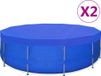 Maison Exclusive - Couvertures de piscine, 2 pièces, PE, rond, 540 cm, 90 g/m²