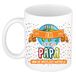 Bellatio Decorations Naam mok papa Nico - wit - keramiek - 300 ml - Vaderdag cadeau
