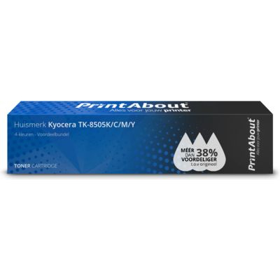 PrintAbout Huismerk Kyocera TK-8505K/C/M/Y Toner 4-kleuren Voordeelbundel