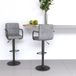 Maison Exclusive - Lot de 2 tabourets de bar en velours gris clair