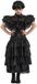 CHAKS Wednesday Addams Family Baljurk Kind - Zwart, Polyester, Maat 152