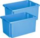 Sunware Nesta - 2x - kunststof - 51 liter - blauw - 59 x 39 x 29 cm - stapelbaar