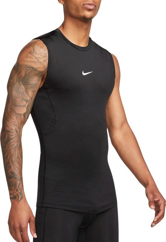 Nike Pro Dri-FIT Sportshirt - Mannen - Maat M - Zwart