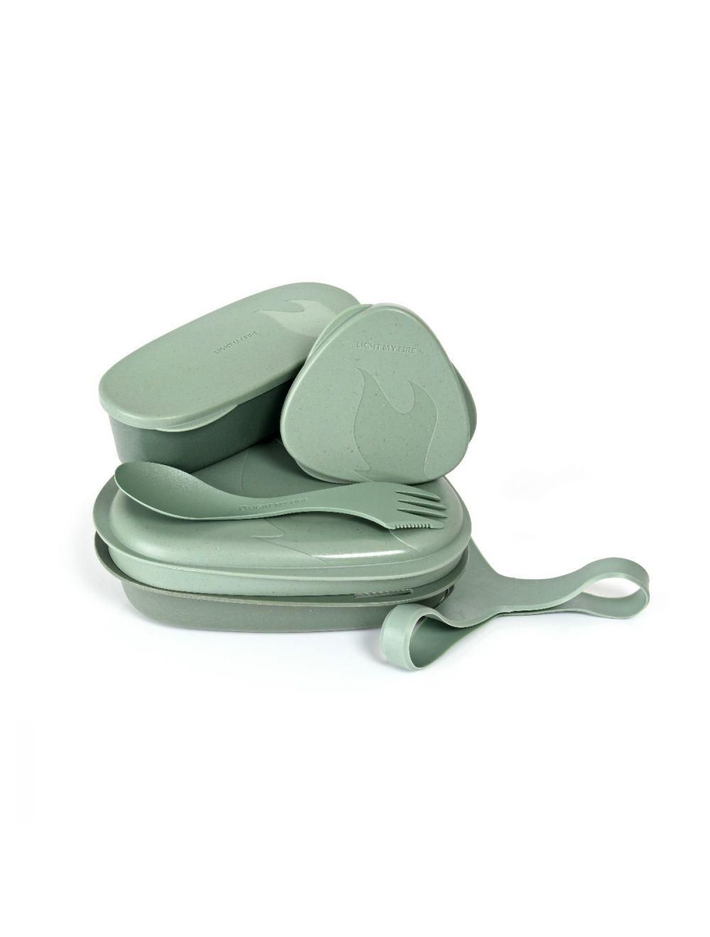 Light My Fire LunchKit BIO - Groen - Lunchtrommel - 18.5 x 19.5 x 6 cm - Unisex