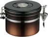 Unyqoos® Contenant à café étanche en acier inoxydable avec couvercle à suivi de date 900 ml
